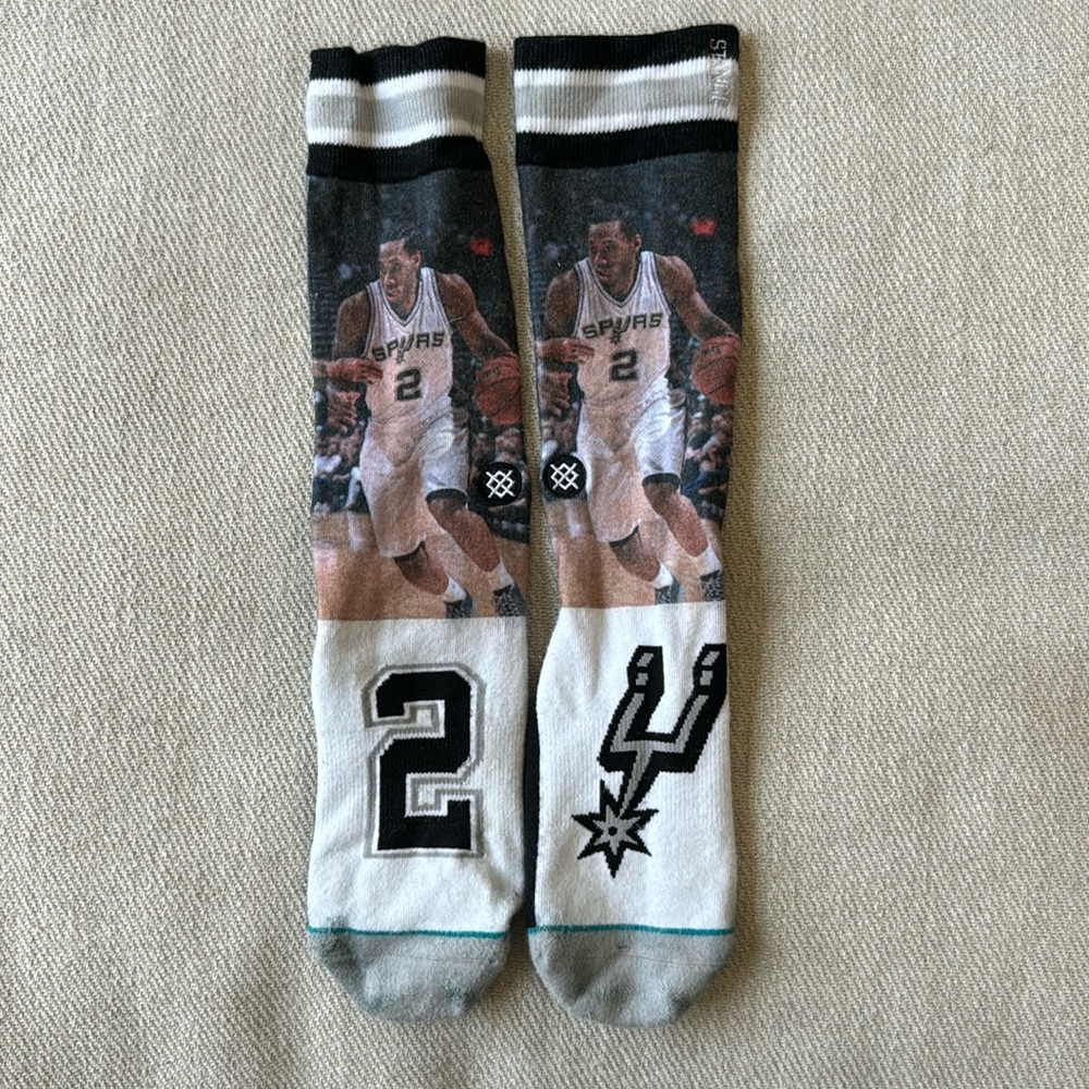 Kawhi Leonard San Antonio Spurs Stance Socks - Picture 2 of 9